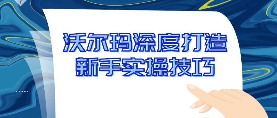 沃尔玛深度打造新手实操技巧插图 沃尔玛深度打造新手实操技巧
