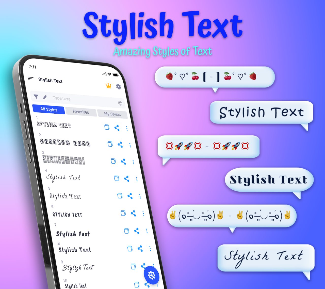 Stylish Text – 特殊文字转换器 v1.3.9插图 Stylish Text - 特殊文字转换器 v1.3.9