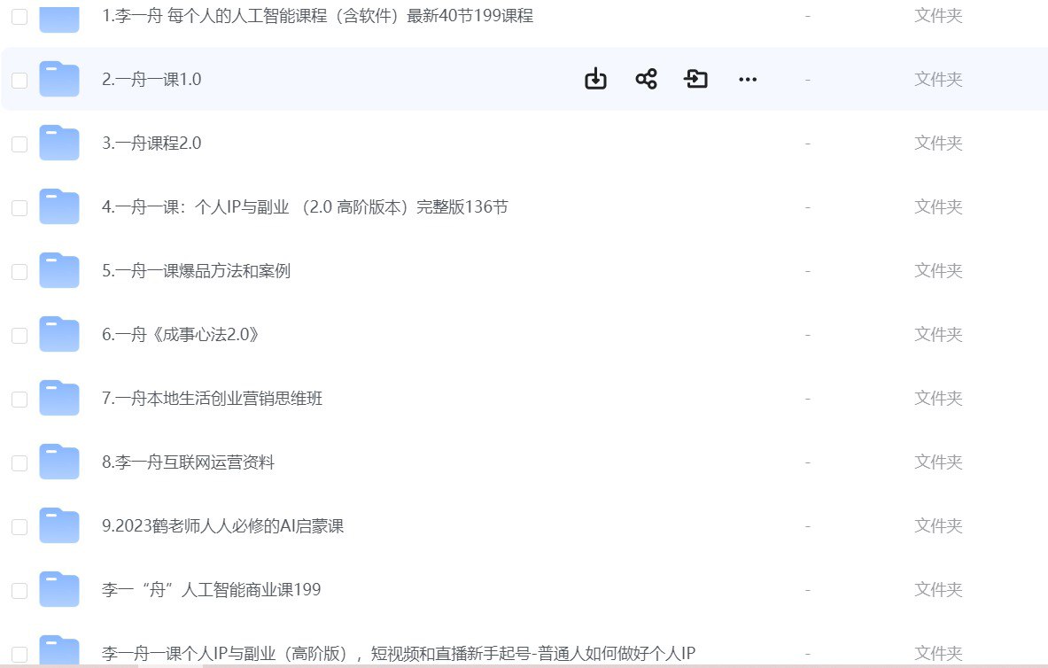 李一舟人工智能付费课程合集 价值13888整合全集插图 李一舟人工智能付费课程合集 价值13888整合全集
