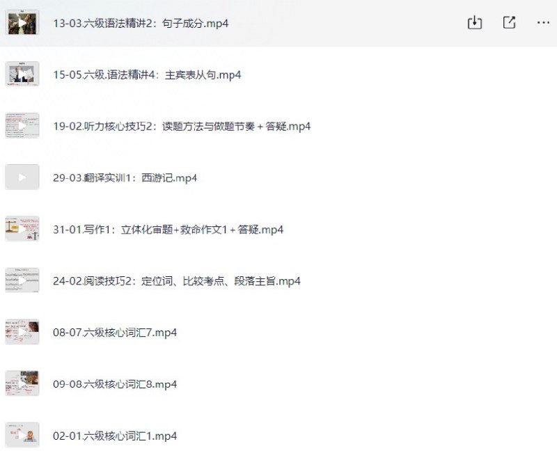 英语六级全程提升班 B站付费课程插图 英语六级全程提升班 B站付费课程