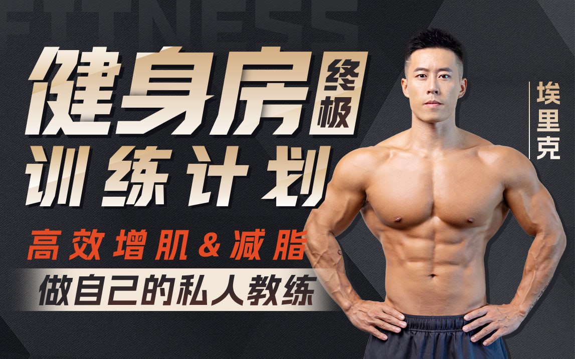 B站 – 埃里克:打造完美身材,健身房增肌减脂全方案插图 B站 - 埃里克:打造完美身材,健身房增肌减脂全方案