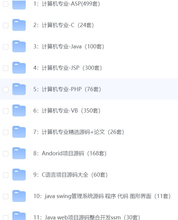 毕业季珍藏资源  1000+套毕设项目代码+设计文档大合集