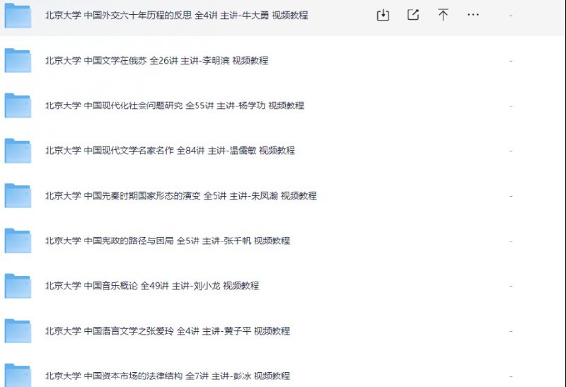 最高学府北京大学精品网课大合集 名师亲授插图 最高学府北京大学精品网课大合集 名师亲授