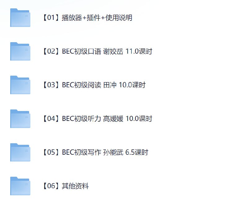 《BEC商务英语初级考证辅导课程全集》插图 《BEC商务英语初级考证辅导课程全集》