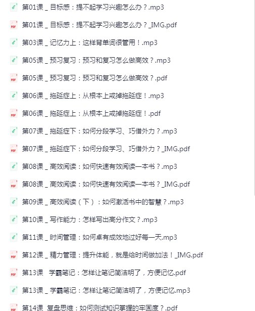 30个哈佛学霸高效学习法,打造超强学习力【完结】插图 30个哈佛学霸高效学习法,打造超强学习力【完结】