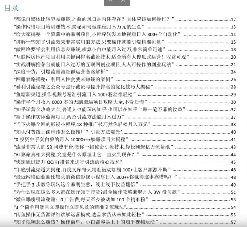 2025年450个搞钱野路子项目解析插图 2025年450个搞钱野路子项目解析