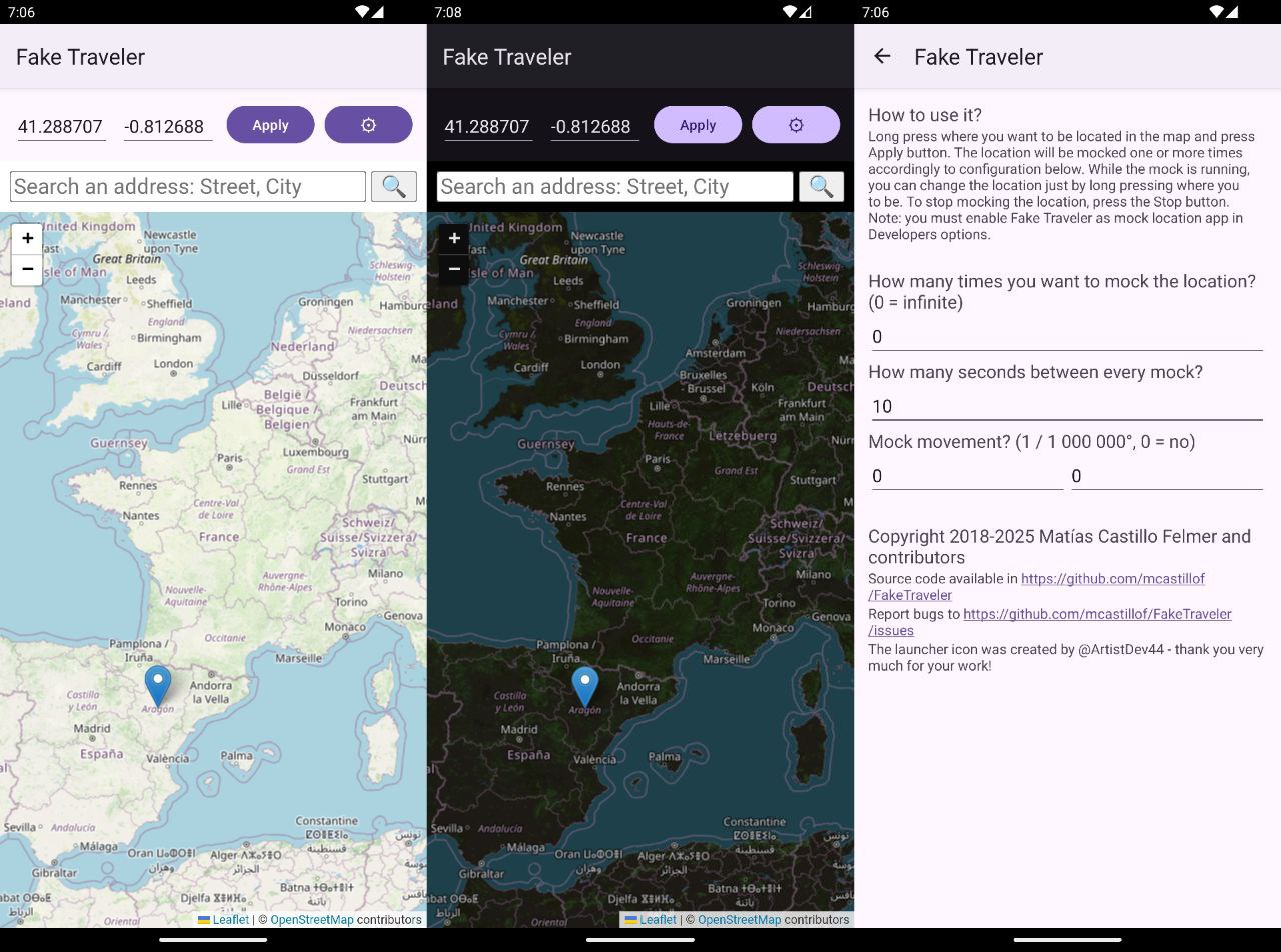 FakeTraveler - 无需 Root 的 Android 虚拟定位工具