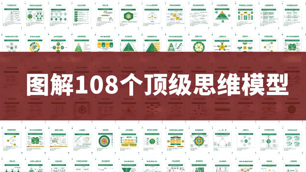 108个思维模型精美图解 (PDF+PPT)插图 108个思维模型精美图解 (PDF+PPT)