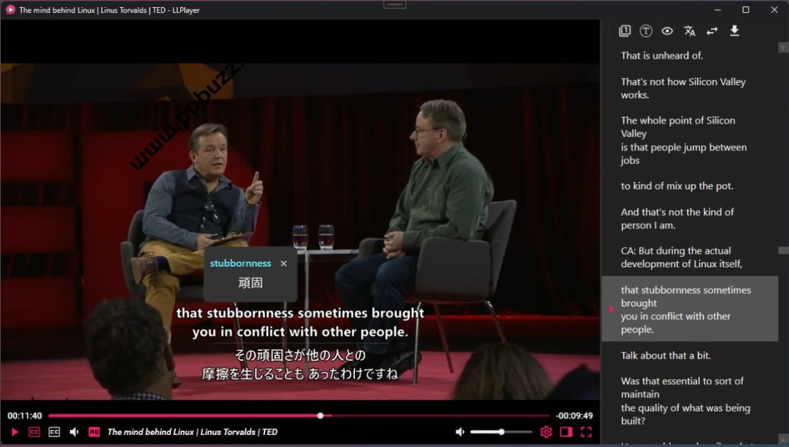 LLPlayer：免费语言学习媒体播放器