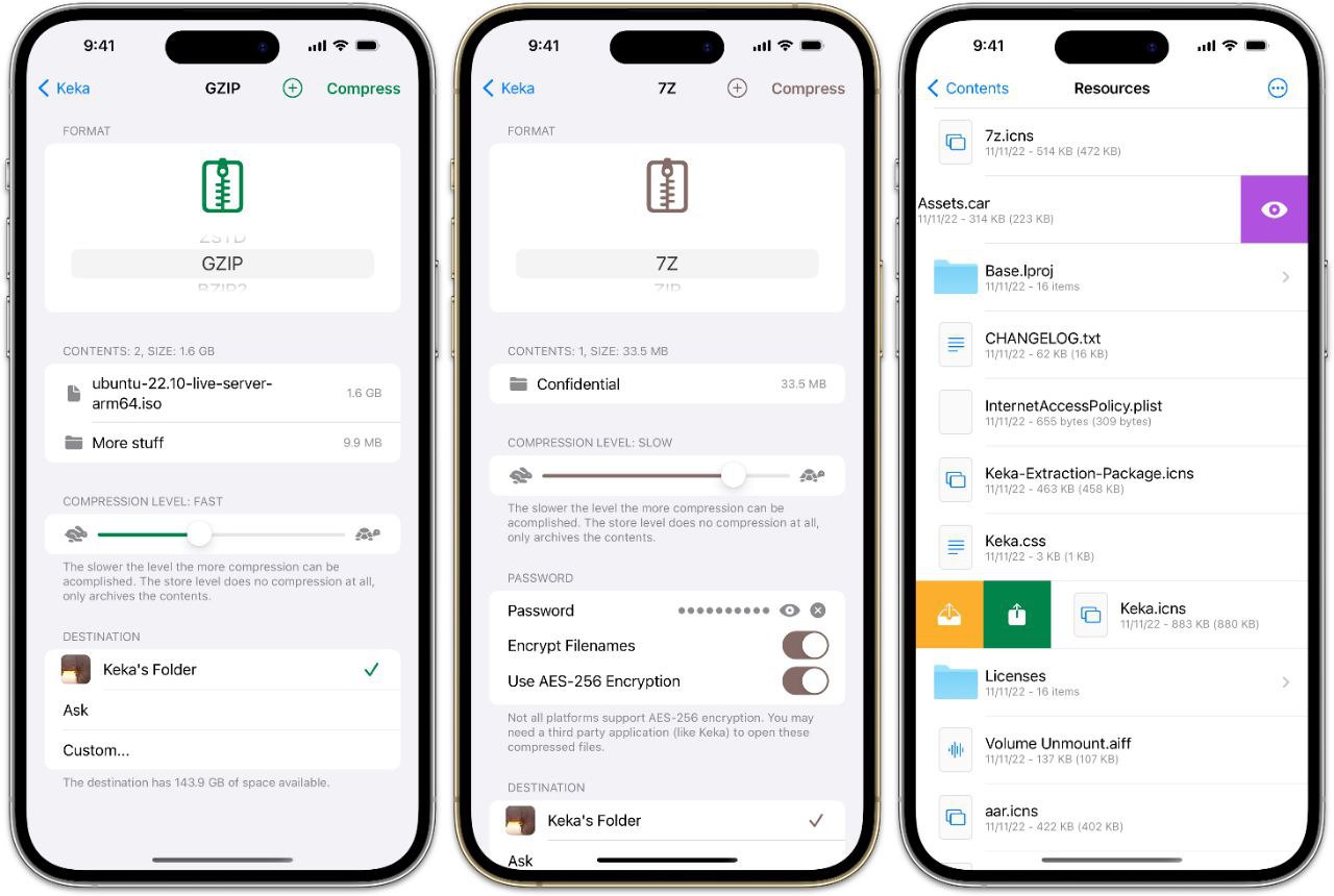 Keka - 高效轻量级文件压缩解压缩工具