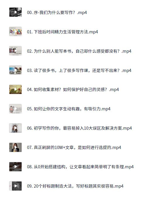 《如何利用下班时间写作》mp4