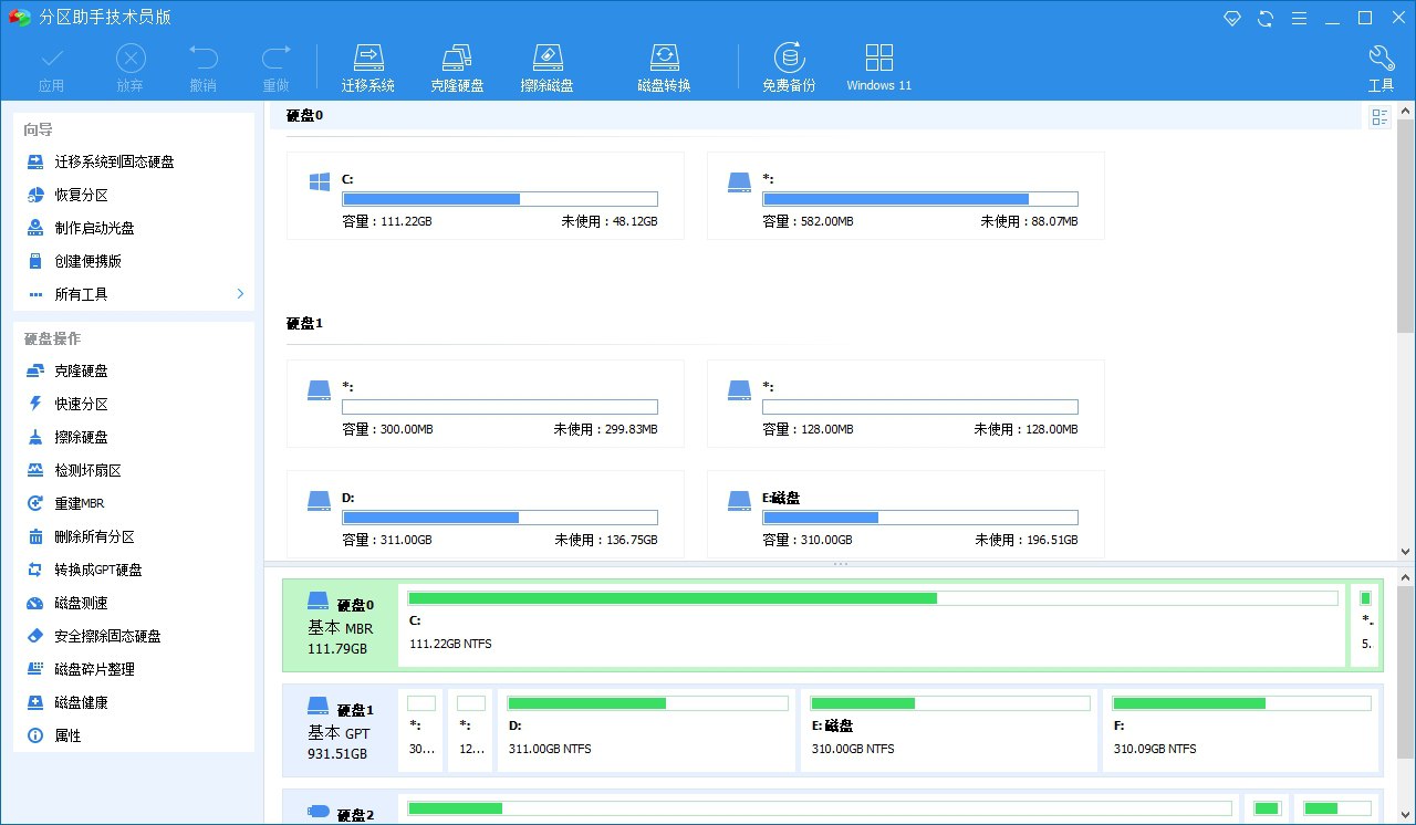 分区助手技术员版 v9.14.0 电脑版 绿色版 装机助手 42.9MB插图 分区助手技术员版 v9.14.0 电脑版 绿色版 装机助手 42.9MB