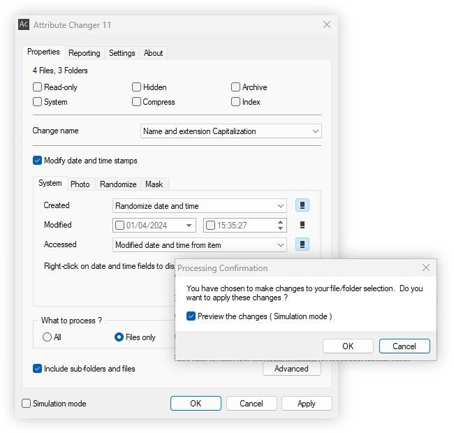 Attribute Changer – 文件 文件夹属性修改工具插图 Attribute Changer - 文件 文件夹属性修改工具