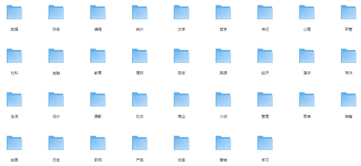 最全行业分类电子书合集(共1620本) [学习]