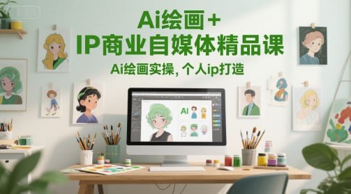Ai绘画+IP商业自媒体实操精品课插图 Ai绘画+IP商业自媒体实操精品课