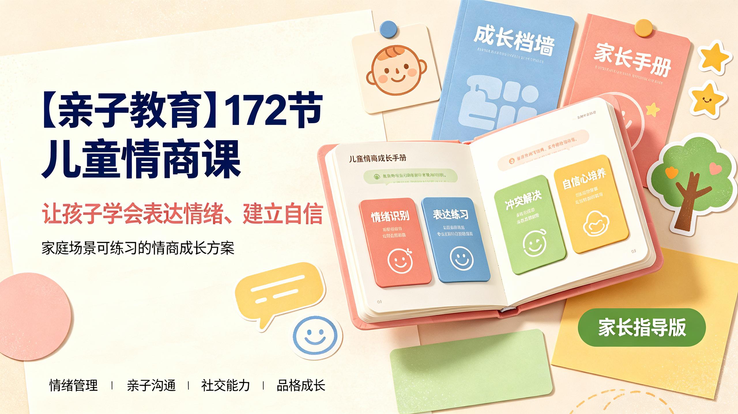 【亲子教育】172节 儿童情商课插图 【亲子教育】172节 儿童情商课