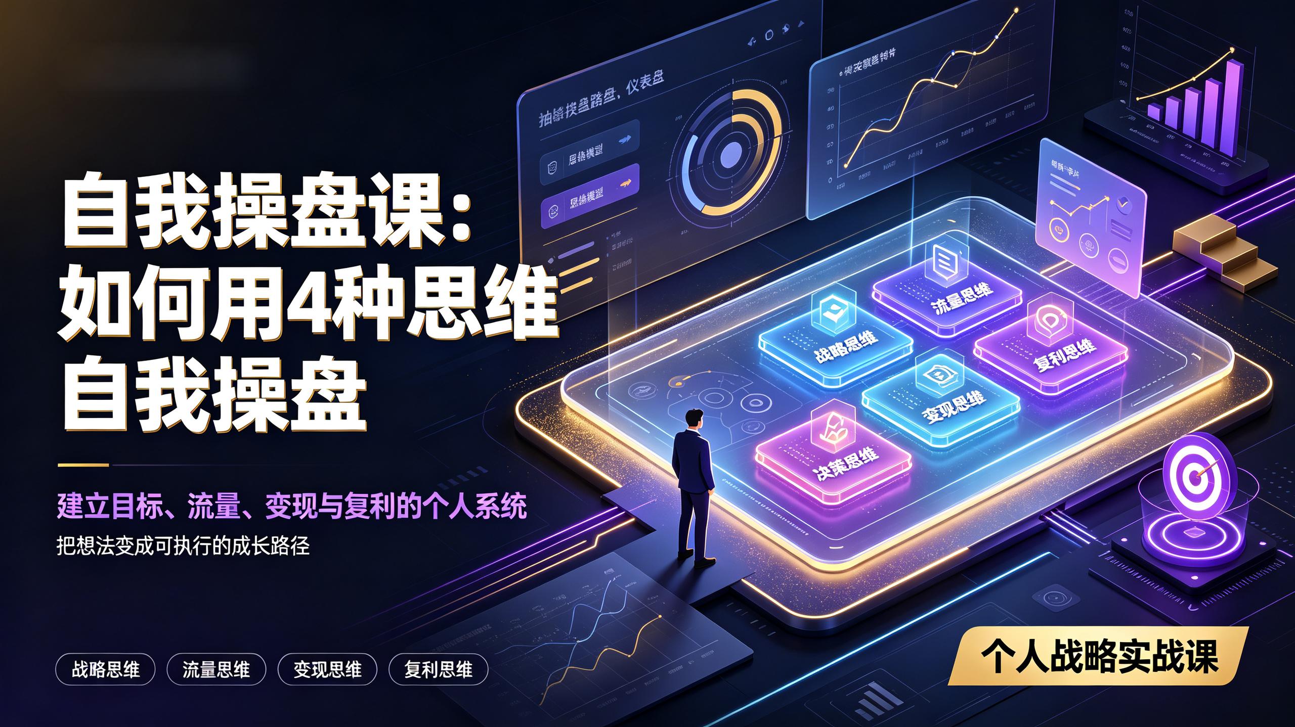 自我操盘课:如何用经政军哲4种思维自我操盘插图 自我操盘课:如何用经政军哲4种思维自我操盘