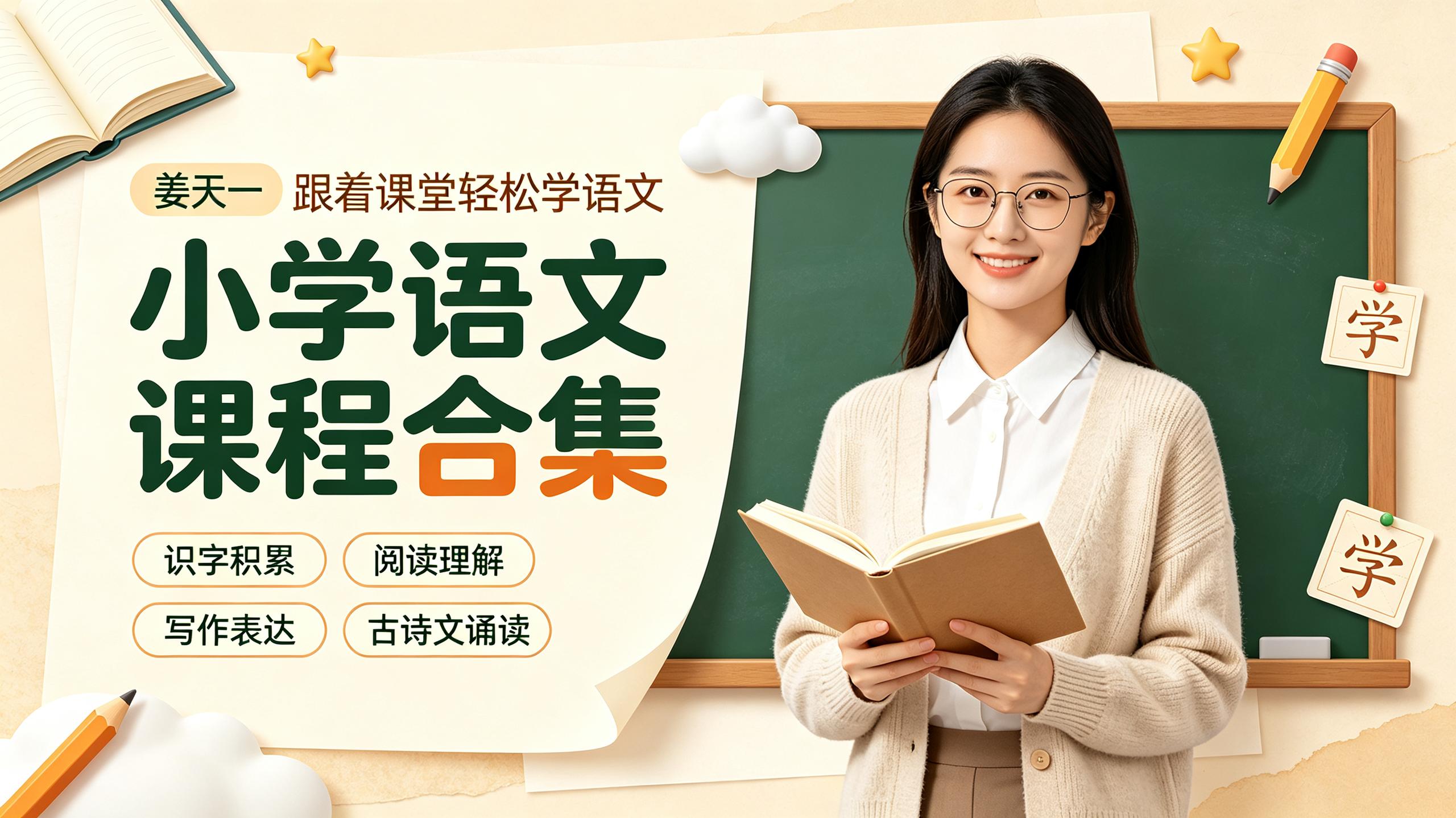 【姜天一】小学语文课程合集插图 【姜天一】小学语文课程合集