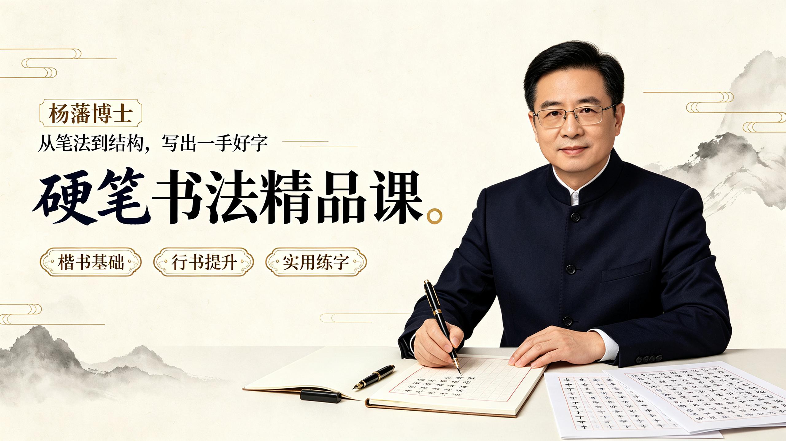 杨藩博士硬笔书法精品课插图 杨藩博士硬笔书法精品课