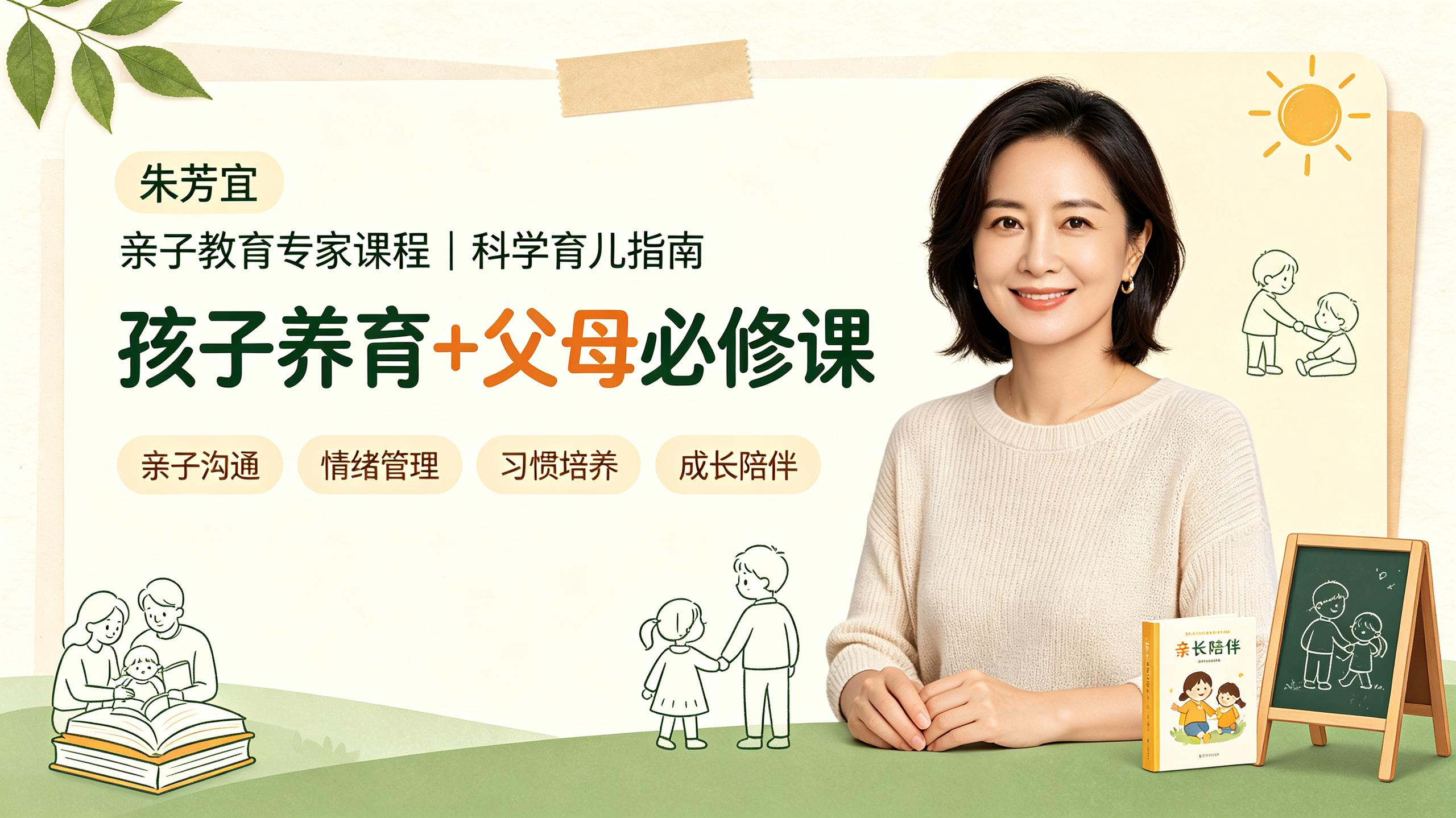 朱芳宜孩子养育+父母必修课|家庭教育|亲子育儿插图 朱芳宜孩子养育+父母必修课|家庭教育|亲子育儿