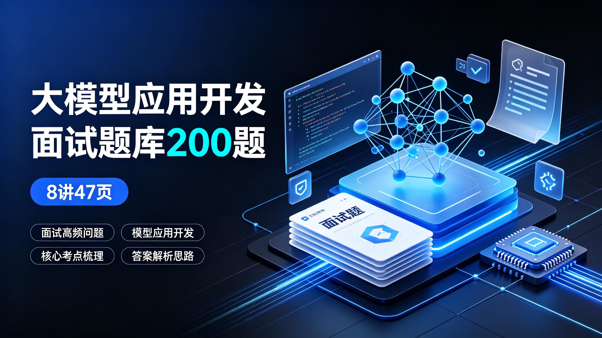 大模型应用开发面试题库200题(8讲47页)插图 大模型应用开发面试题库200题(8讲47页)