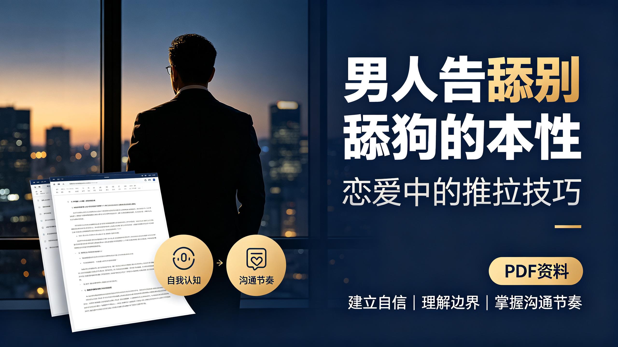 《男人告别舔狗的本性》《恋爱中的推拉技巧》PDF插图 《男人告别舔狗的本性》《恋爱中的推拉技巧》PDF