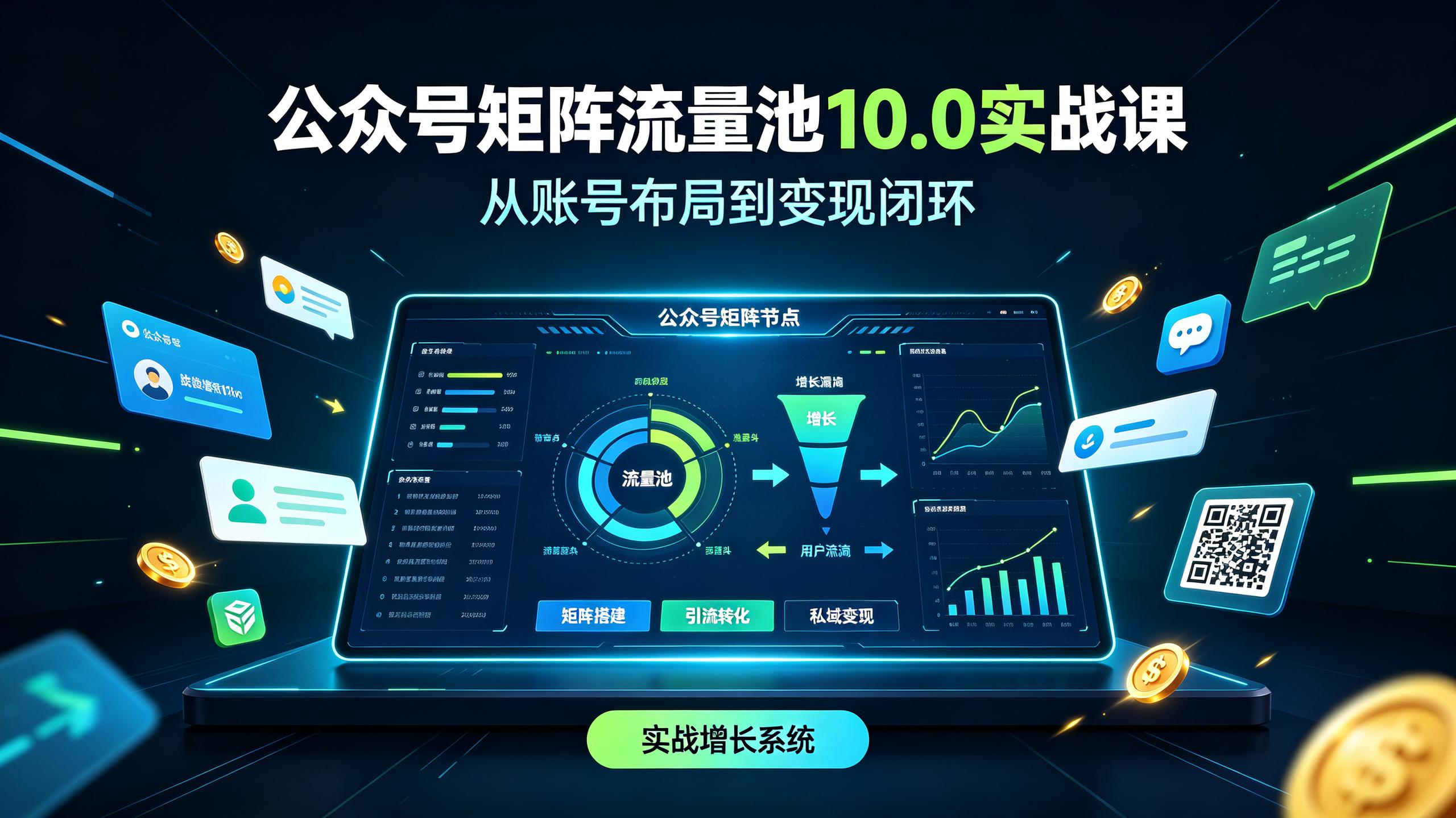 公众号矩阵流量池10.0实战课插图 公众号矩阵流量池10.0实战课