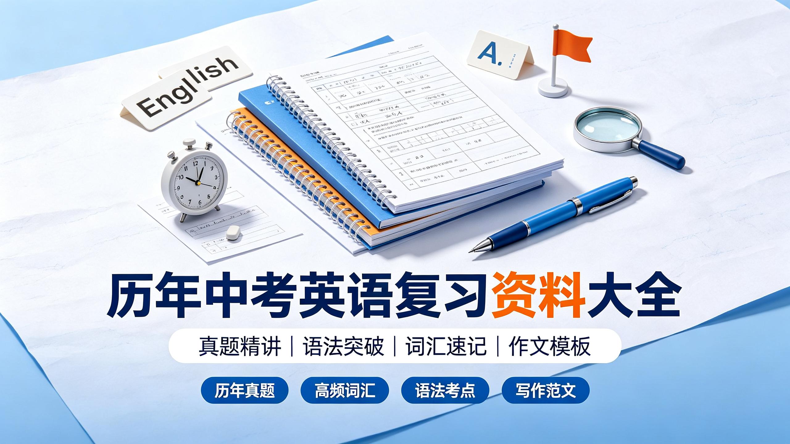 历年中考英语复习资料大全|真题汇编|高分必备插图 历年中考英语复习资料大全|真题汇编|高分必备