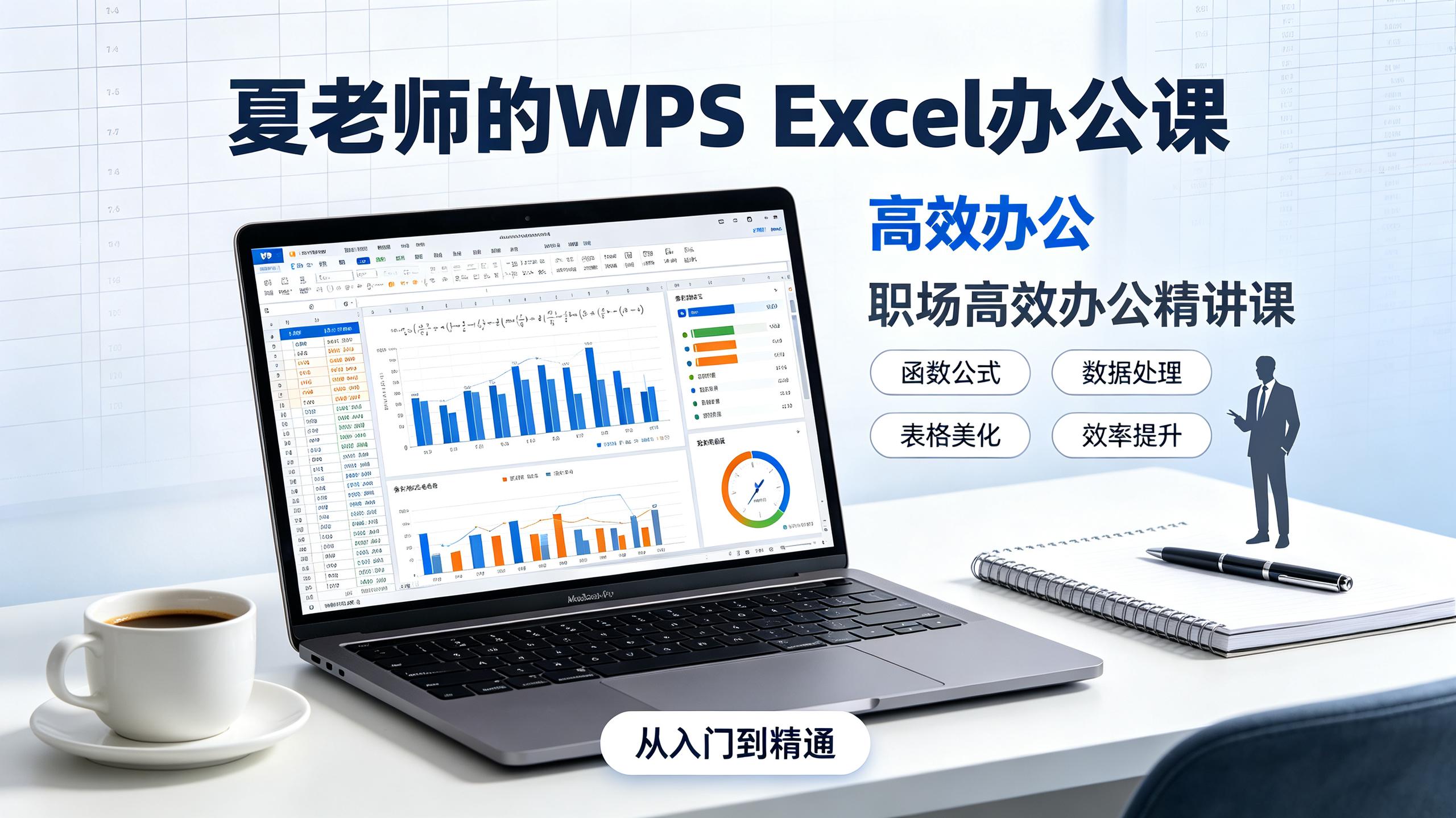 夏老师的WPS Excel办公课|职场高效办公精讲课|实操案例全覆盖插图 夏老师的WPS Excel办公课|职场高效办公精讲课|实操案例全覆盖