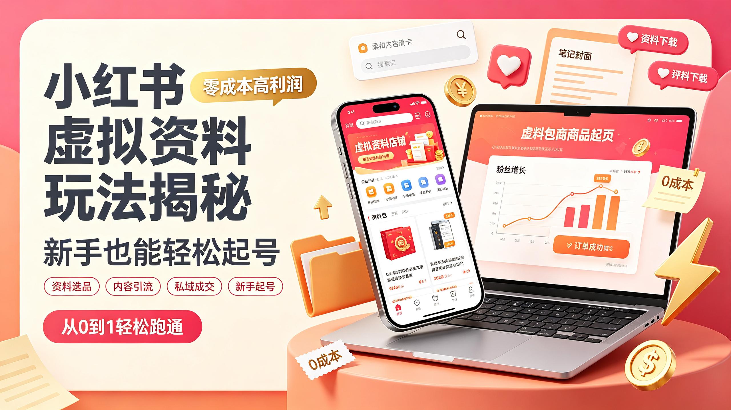 小红书虚拟资料玩法揭秘,零成本高利润,新手也能轻松起号插图 小红书虚拟资料玩法揭秘,零成本高利润,新手也能轻松起号