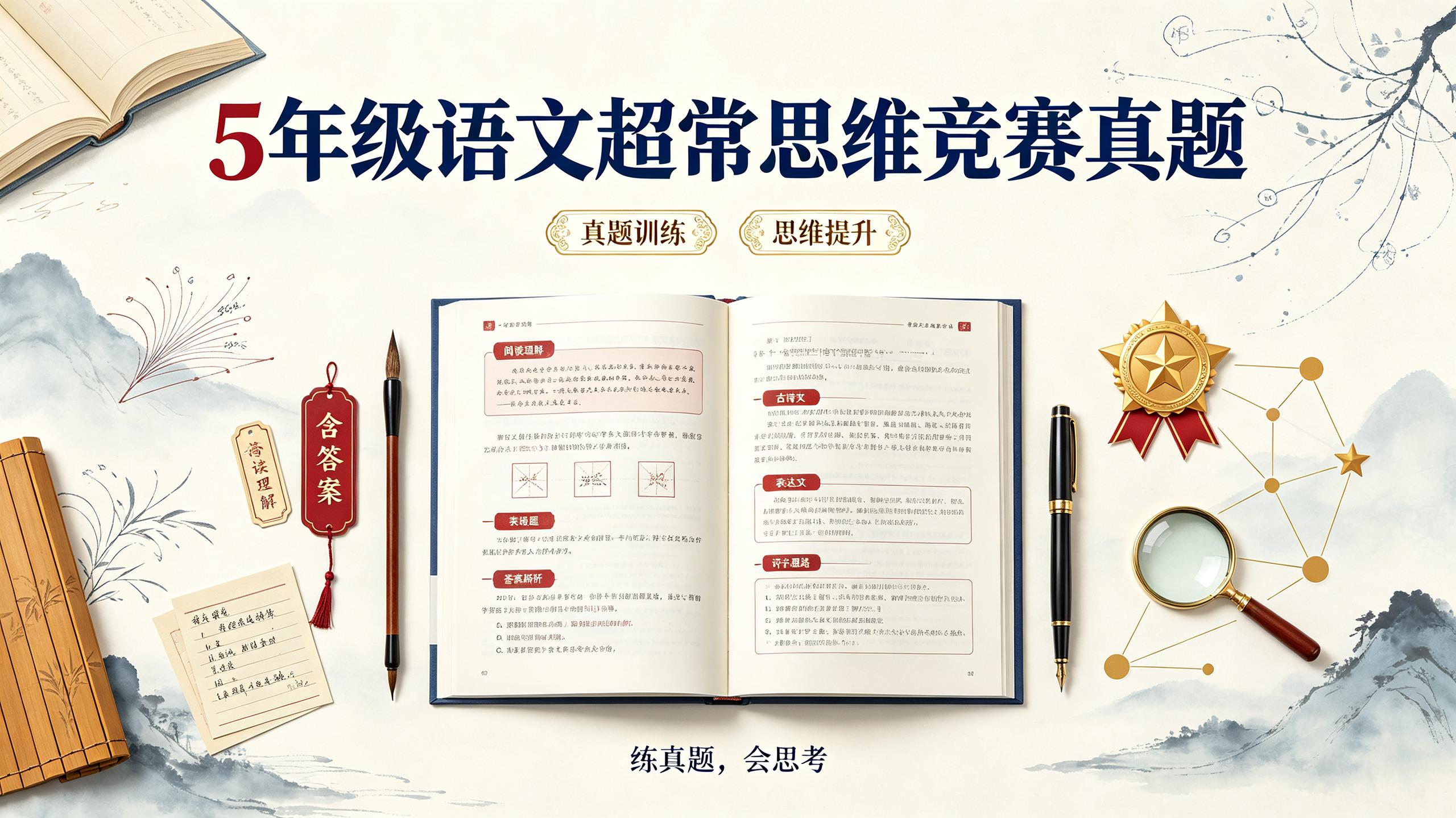 5年级语文超常思维竞赛真题(含答案)插图 5年级语文超常思维竞赛真题(含答案)