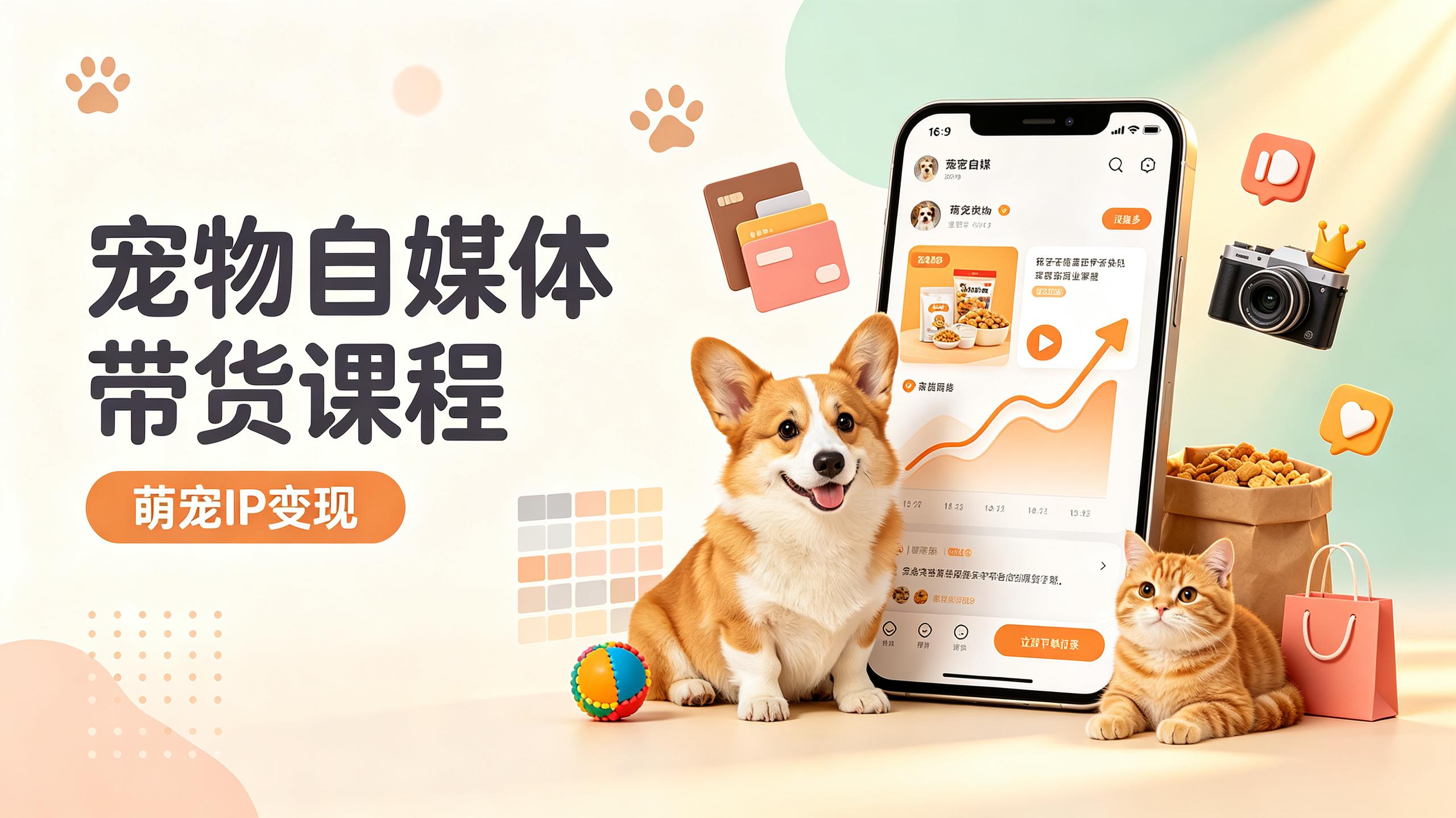 宠物自媒体带货课程,一站式打造能变现的萌宠IP插图 宠物自媒体带货课程,一站式打造能变现的萌宠IP