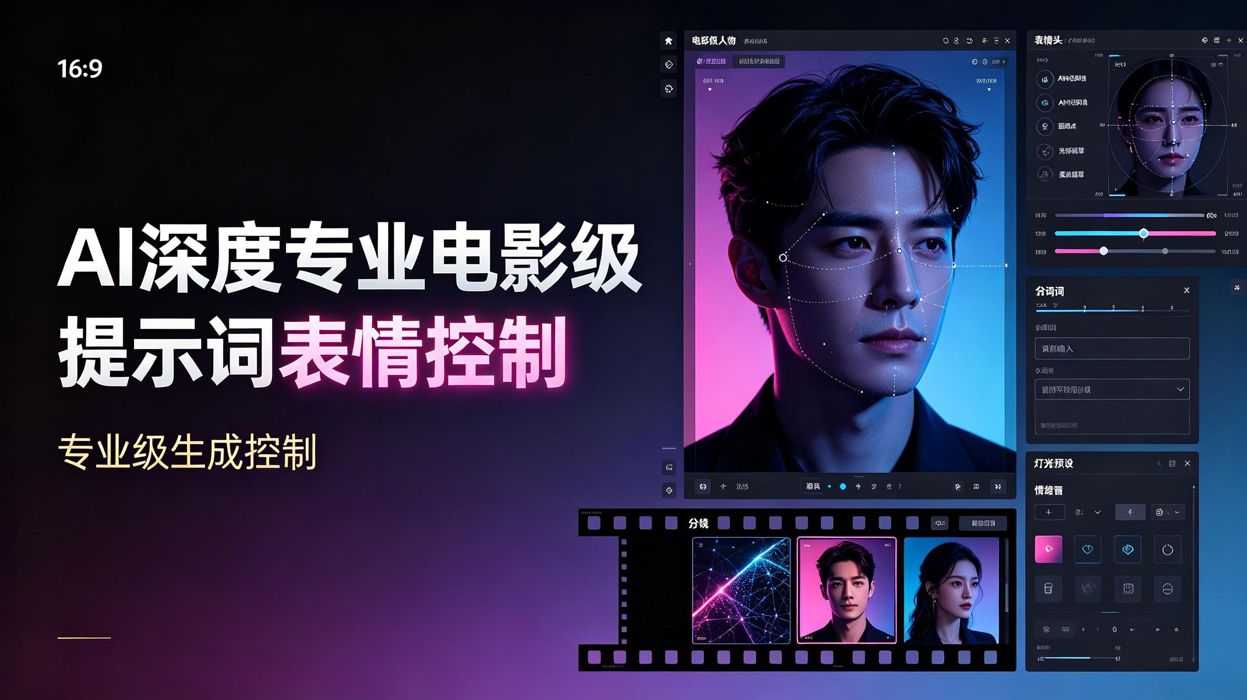 AI深度专业电影级提示词表情控制插图 AI深度专业电影级提示词表情控制