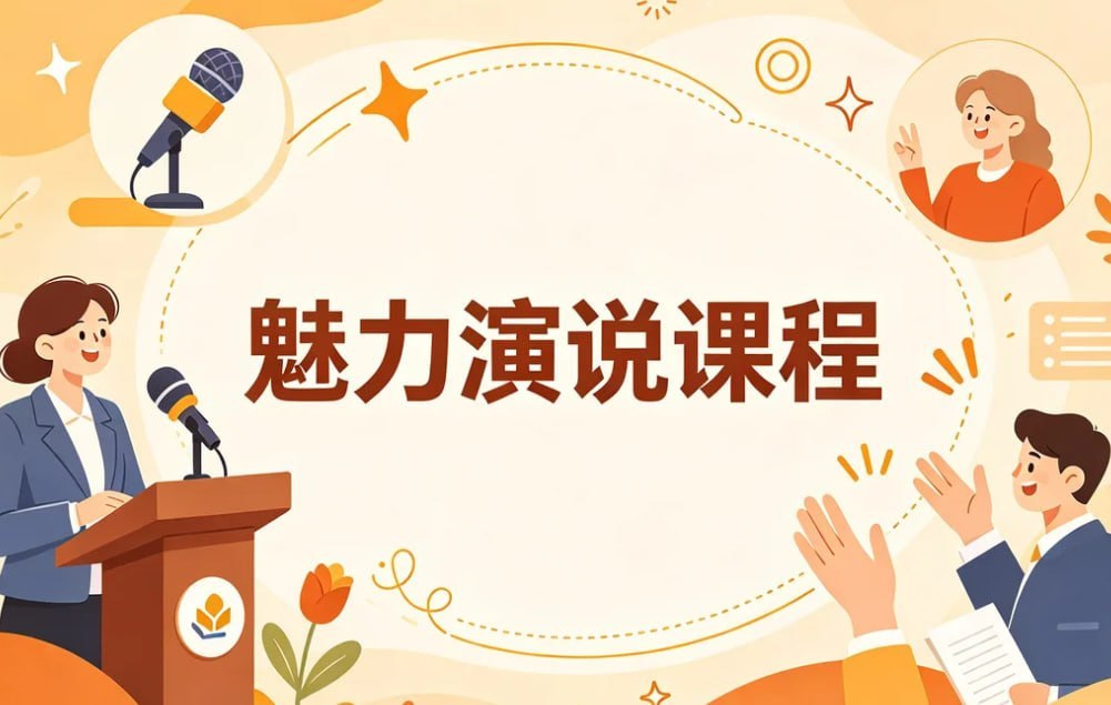 魅力演说课程,系统打造你的舞台感染力与影响力插图 魅力演说课程,系统打造你的舞台感染力与影响力