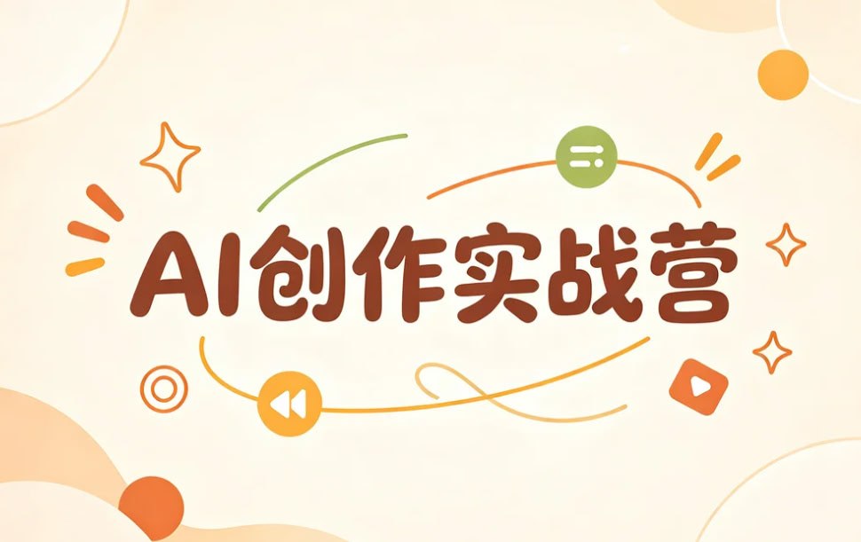 AI创作实战营，从工具入门到作品变现一站打通